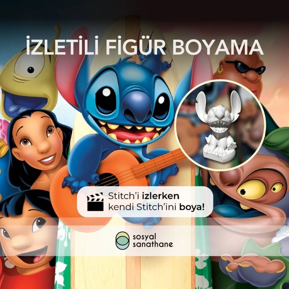 İzletili 3D Figür Boyama - Lilo & Stitch - Etkinlik Biletleri