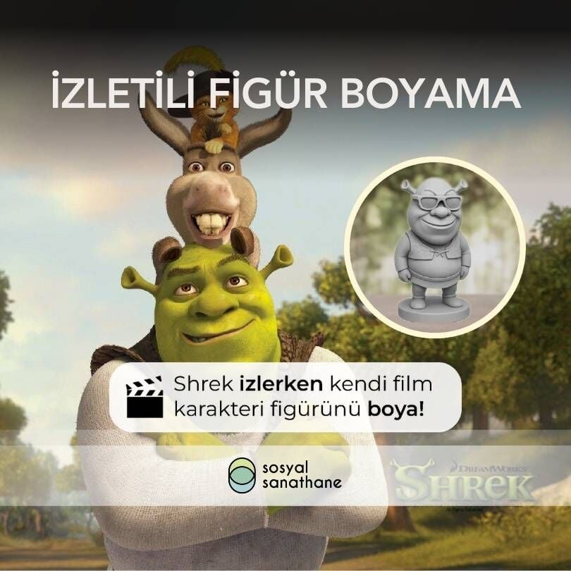 İzletili 3D Figür Boyama - Etkinlik Biletleri - Her Çarşamba 19:45